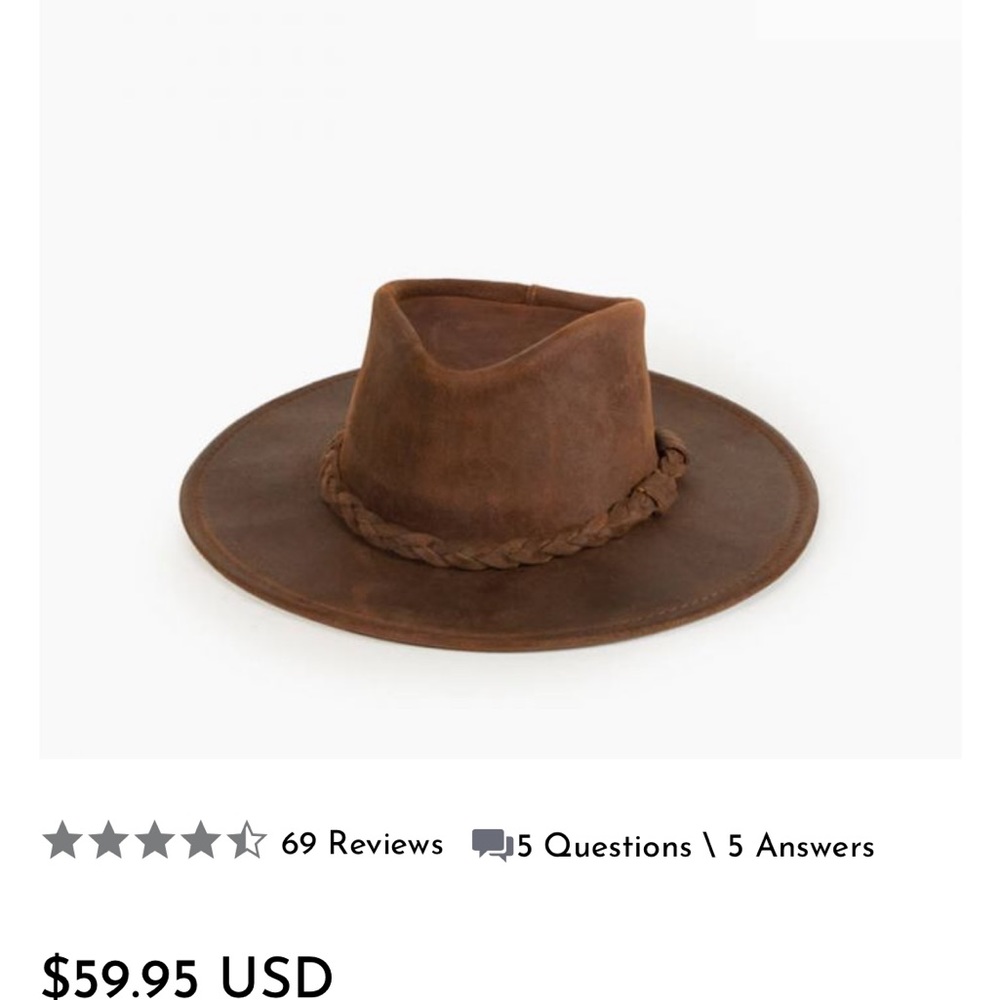 Minnetonka leather women’s hat